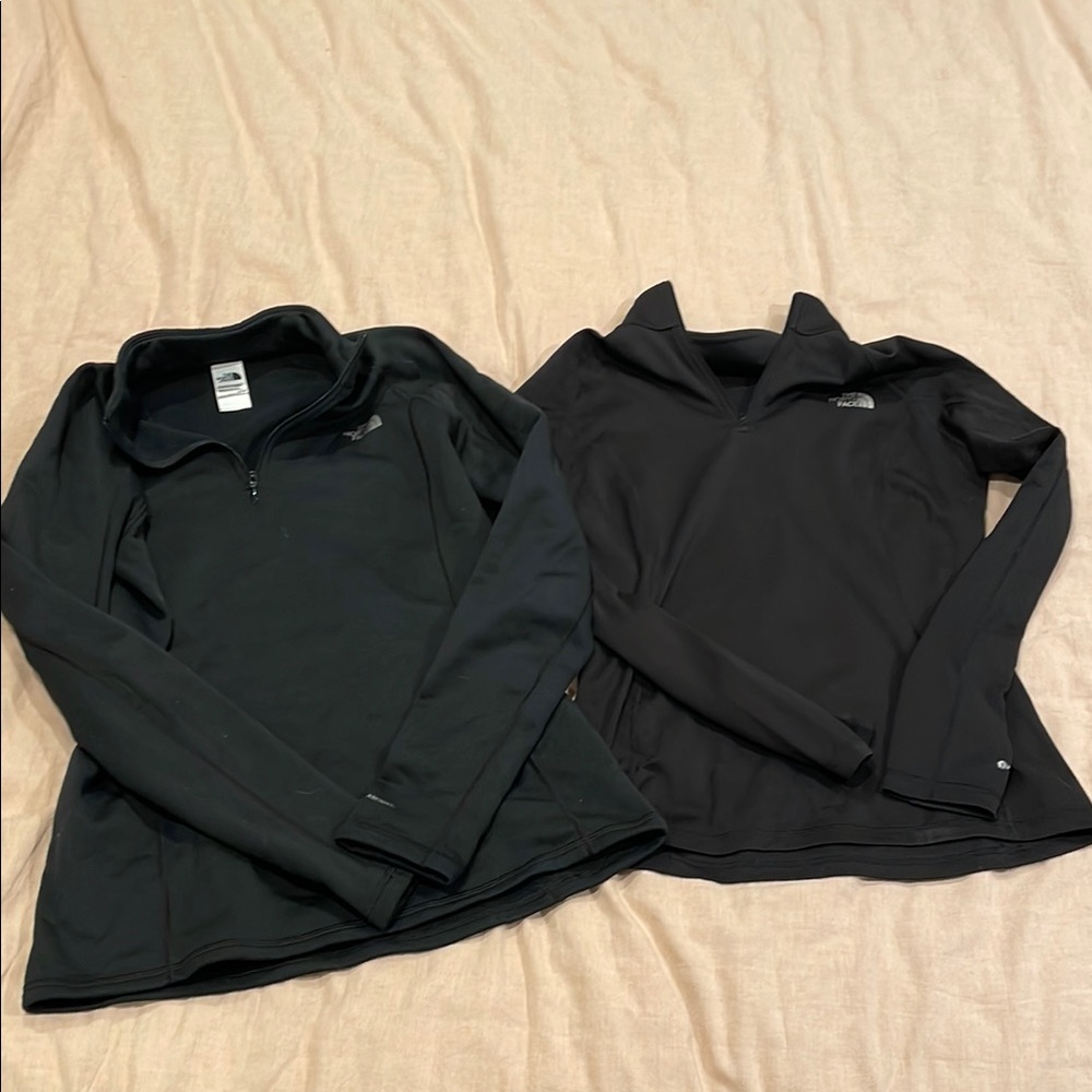 North Face Black Half-Zip Pullover Set